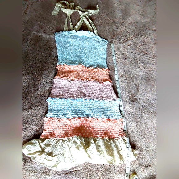 Storia smocked polka dot dress size S - Picture 4 of 9